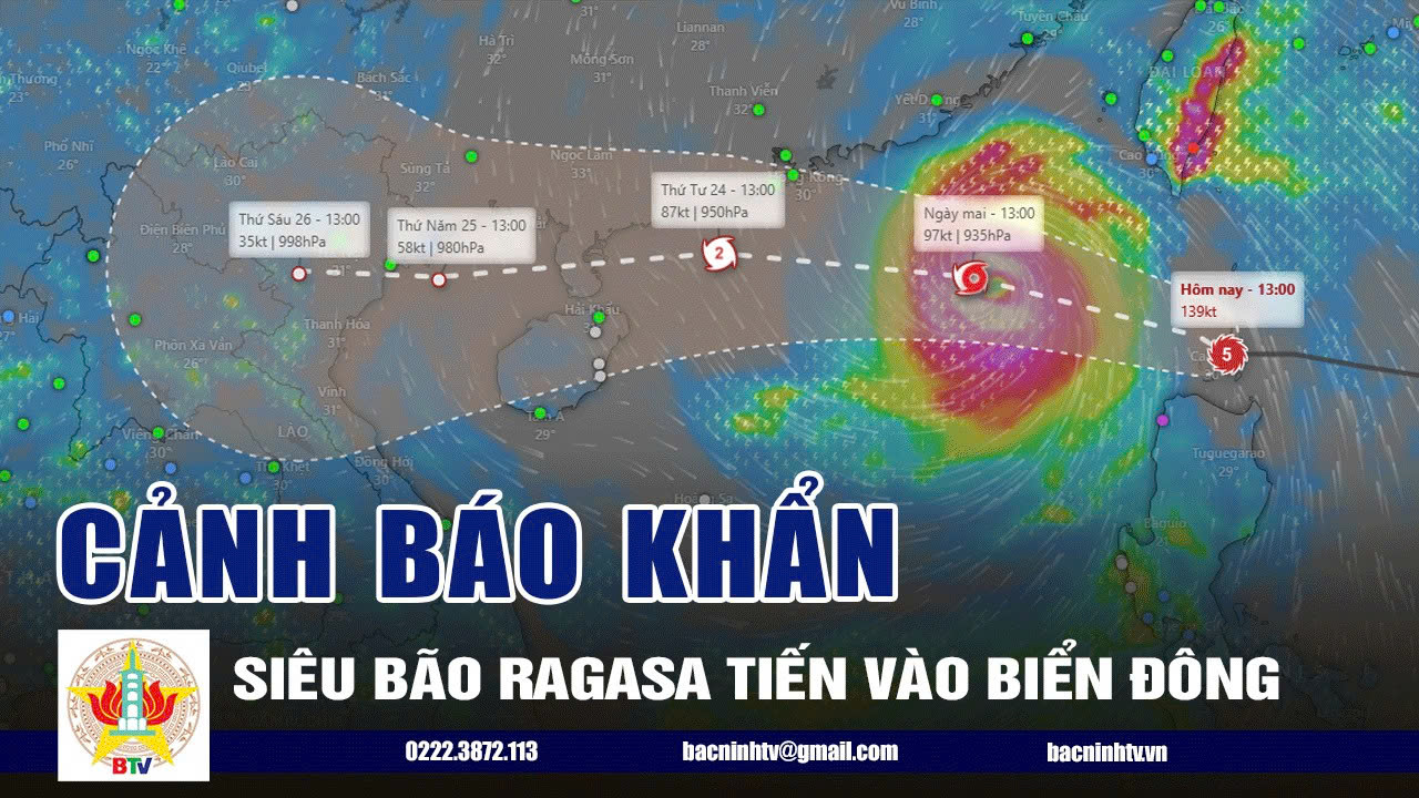  Cảnh báo khẩn: Bão Ragasa vào biển Đông thành siêu bão, các tỉnh ven biển chuẩn bị ứng phó